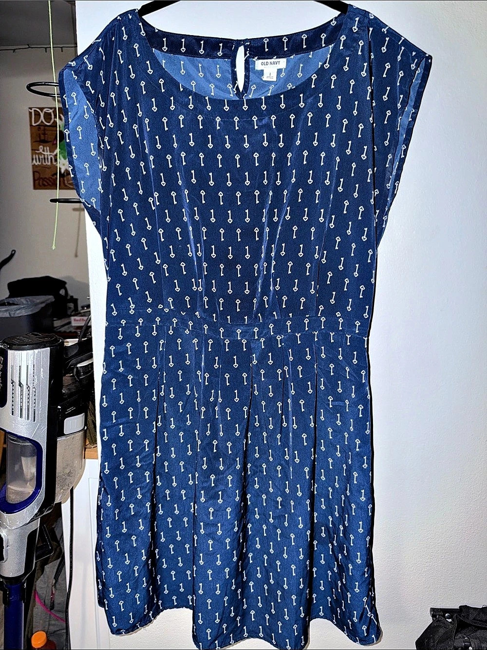 Old Navy Key Print Mini Dress